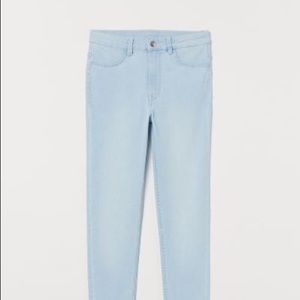H&M High waisted divided jeans light wash